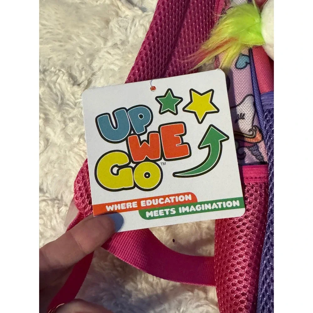 Up We Go Pink Unicorn Backpack and Lunch‎ Bag Set Kids Imagination Education